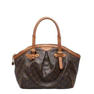 LOUIS VUITTON Authentic Brown Monogram Leather Shoulder Bag